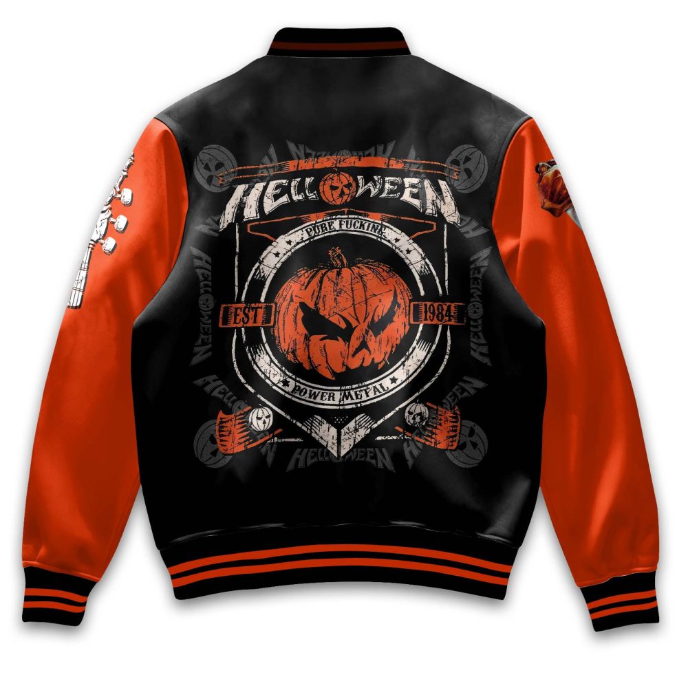 Limited Edition Helloween Varsity Jacket - Stylish Halloween Bomber With Unique Design