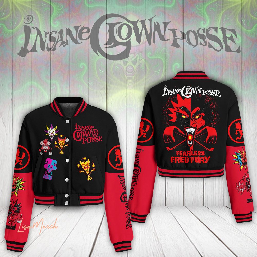 Limited Edition Insane Clown Posse Fearless Fred Fury Jacket - Bold Red &amp; Black Design