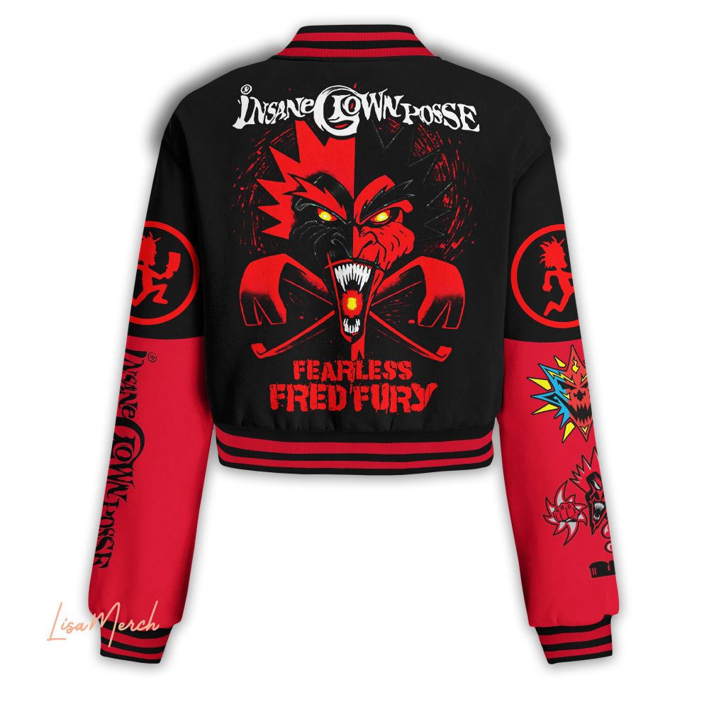 Limited Edition Insane Clown Posse Fearless Fred Fury Jacket - Bold Red &amp; Black Design
