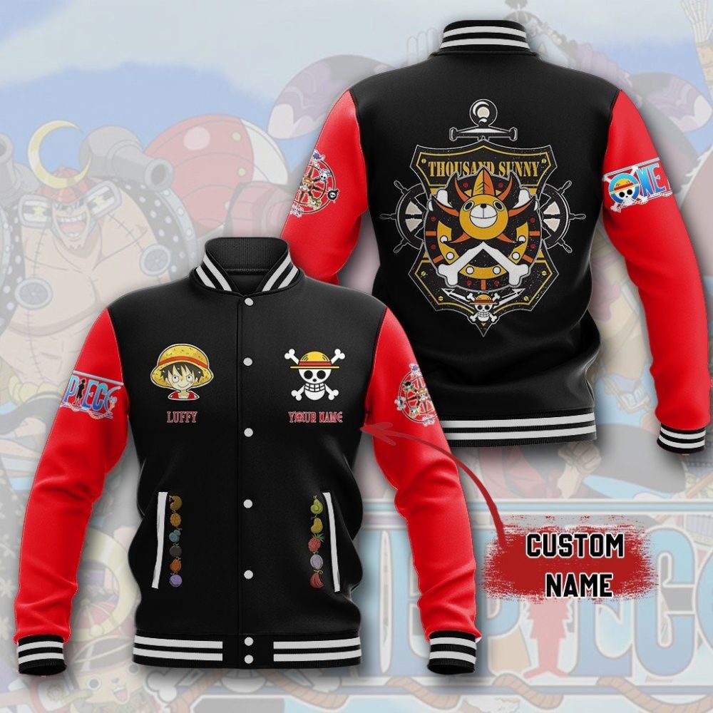 Luffy One Piece New Bomber Baseball Jacket For Fan