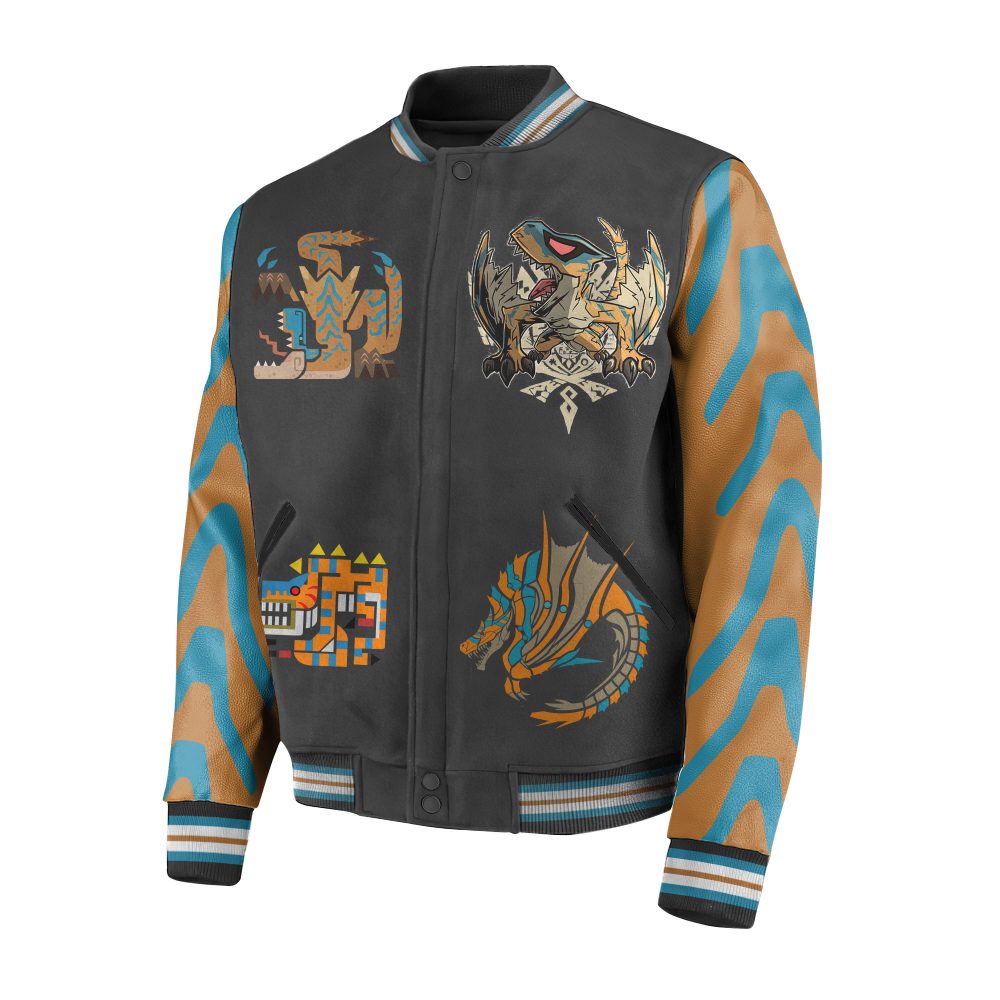 Roaring Wyvern Tigrex Bomber Jacket – Trendy Gamer'S Choice Apparel