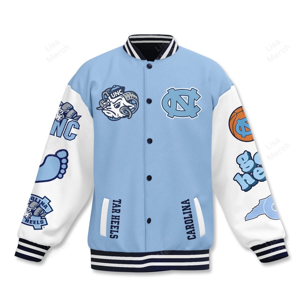 Unc Tar Heels Varsity Jacket - Carolina Fever Edition, Bold Graphics, Perfect Gift!