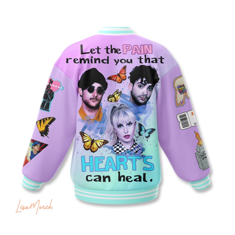Colorful Retro Band Varsity Jacket – Unique Graphic Design &amp; Inspiring Quotes