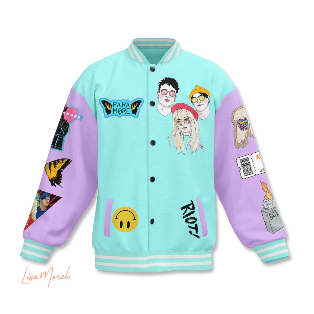 Colorful Retro Band Varsity Jacket – Unique Graphic Design &amp; Inspiring Quotes