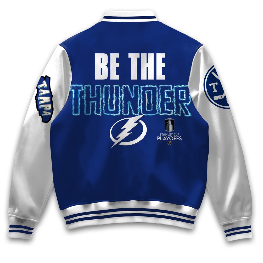 Tampa Bay Lightning Varsity Jacket - Official Nhl Fan Gear, Be The Thunder! ⚡