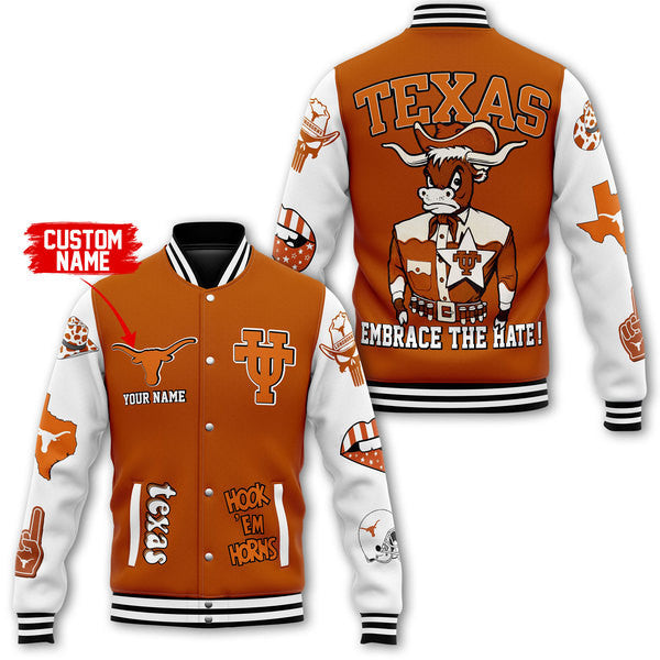 Texas Longhorns Ncaa New Bomber Baseball Jacket For Fan