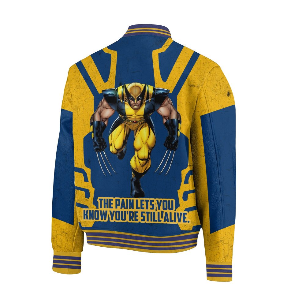 Bold Blue &amp; Yellow Superhero Varsity Jacket – Unleash Your Inner Hero With Iconic Design!