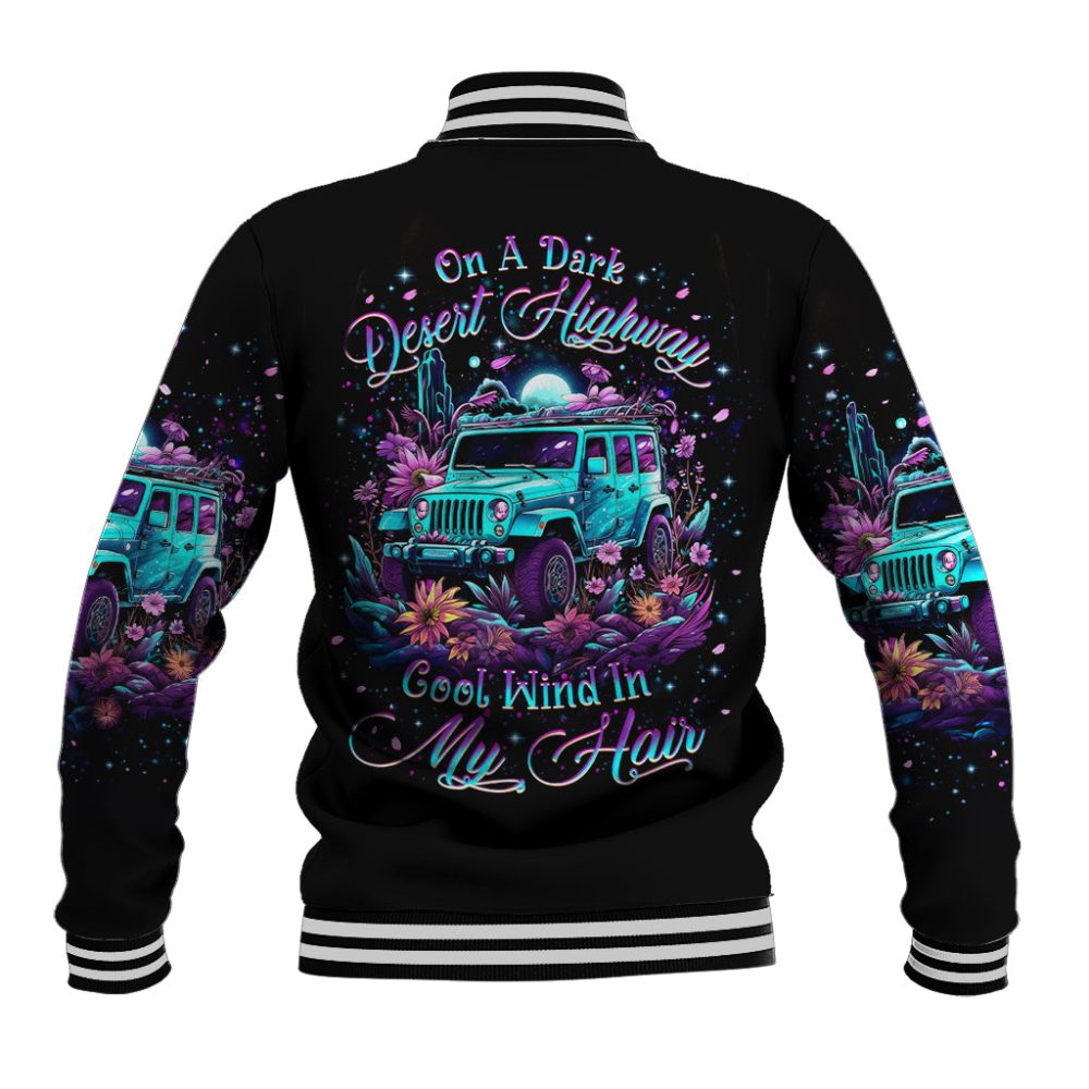 Forest Jeep Baseball Jacket On A Dark Desert Highway Cool Wind In My Hair Dt01
