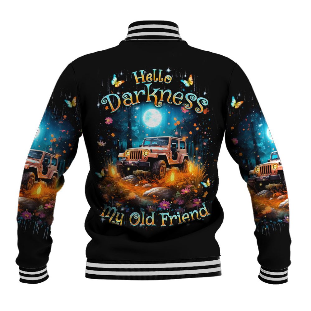 Forest Jeep Baseball Jacket Hello Darkness My Old Friend Dt01