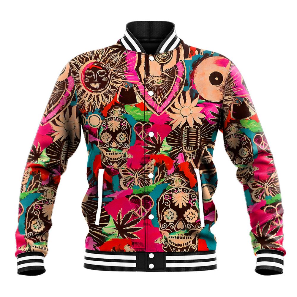 Festival Memories Skull Baseball Jacket Dt02