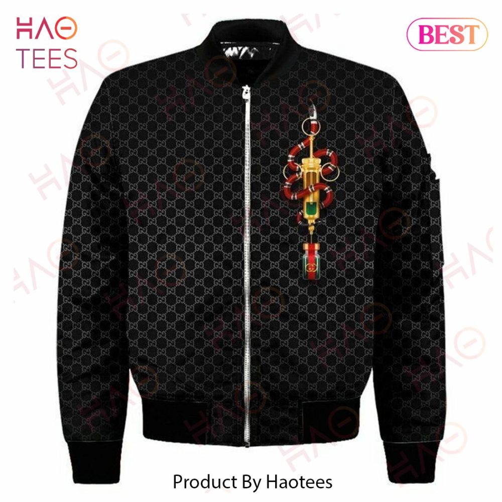 Stylish Black Pattern Bomber Jacket With Unique Key Design - Limited Edition By Haotees