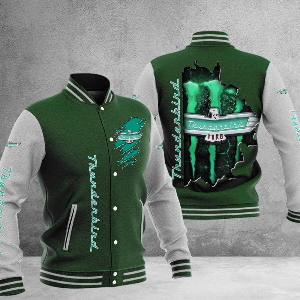 Thunderbird Dmhj0908 Baseball Jacket Logo Baseball Varsity Jacket