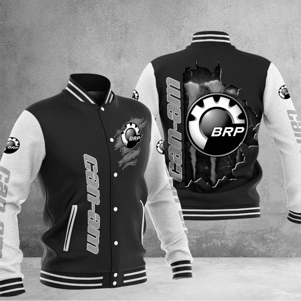 Can-Am Dmhj0921 Baseball Jacket Logo Baseball Varsity Jacket