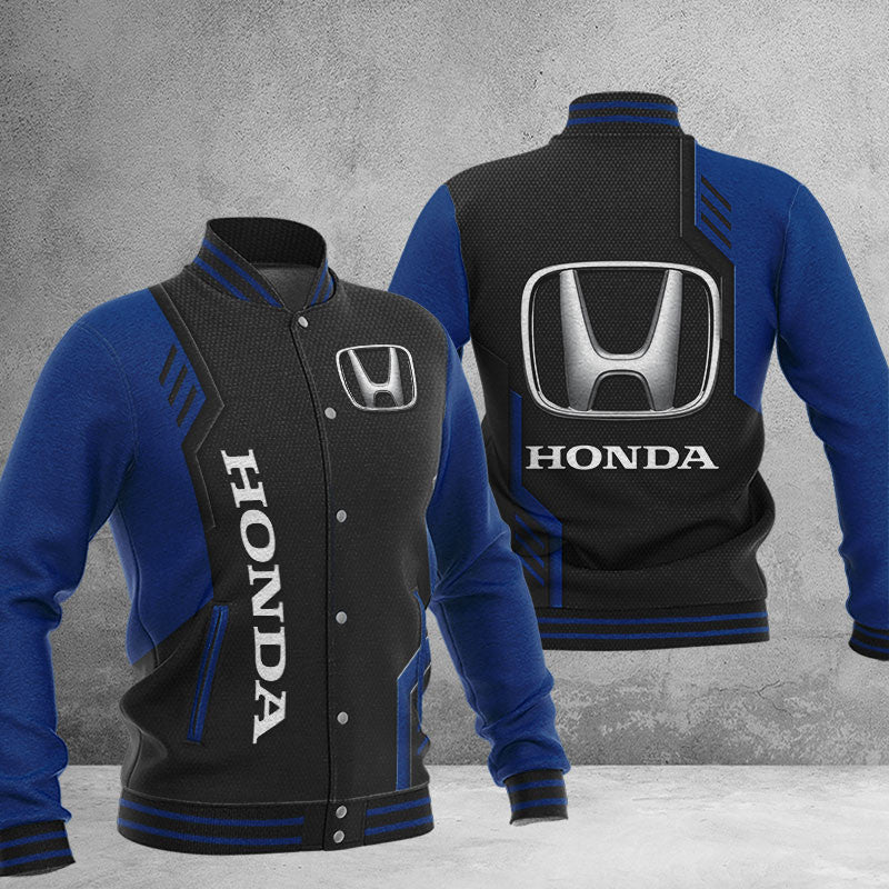 Honda Dmhj0698 Baseball Jacket Logo Baseball Varsity Jacket