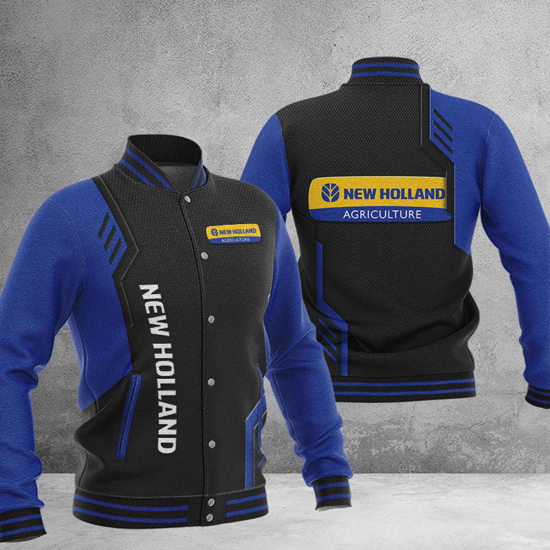 New Holland Dmhj0806 Baseball Jacket Logo Baseball Varsity Jacket
