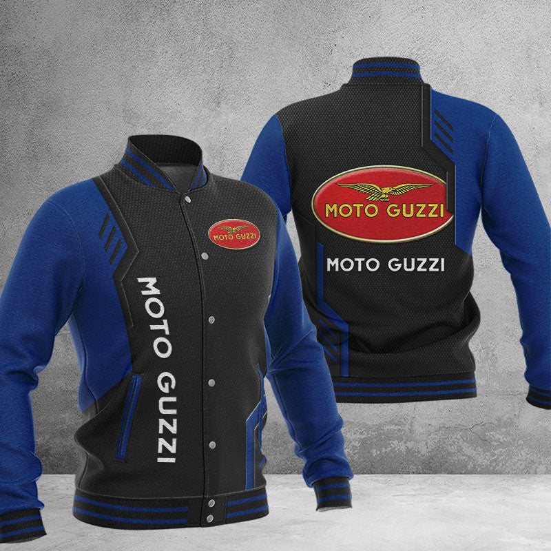 Moto-Guzzi Dmhj0766 Baseball Jacket Logo Baseball Varsity Jacket