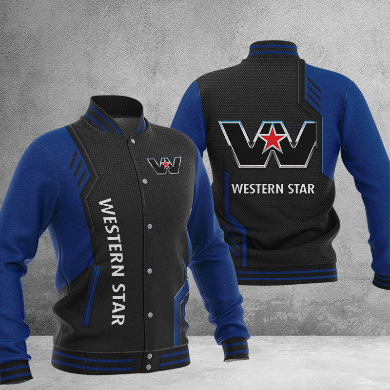 Western Star Dmhj0837 Baseball Jacket Logo Baseball Varsity Jacket