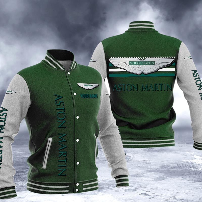 Aston-Martin Dmhj1494 Logo Baseball Varsity Jacket