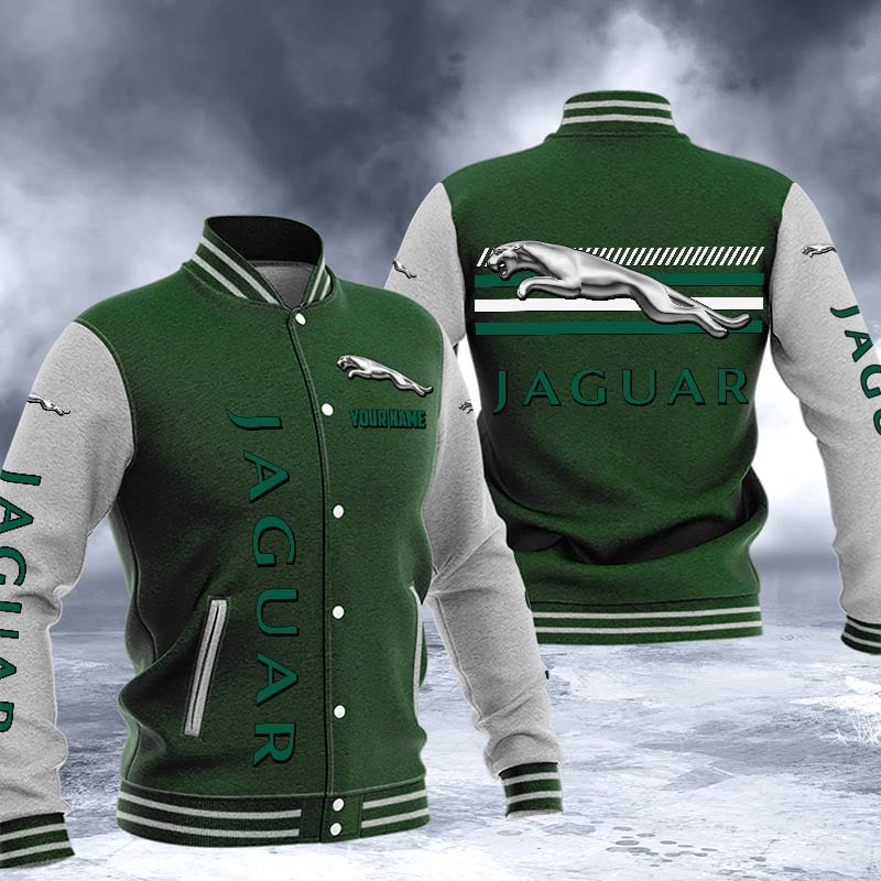 Jaguar Dmhj1525 Logo Baseball Varsity Jacket