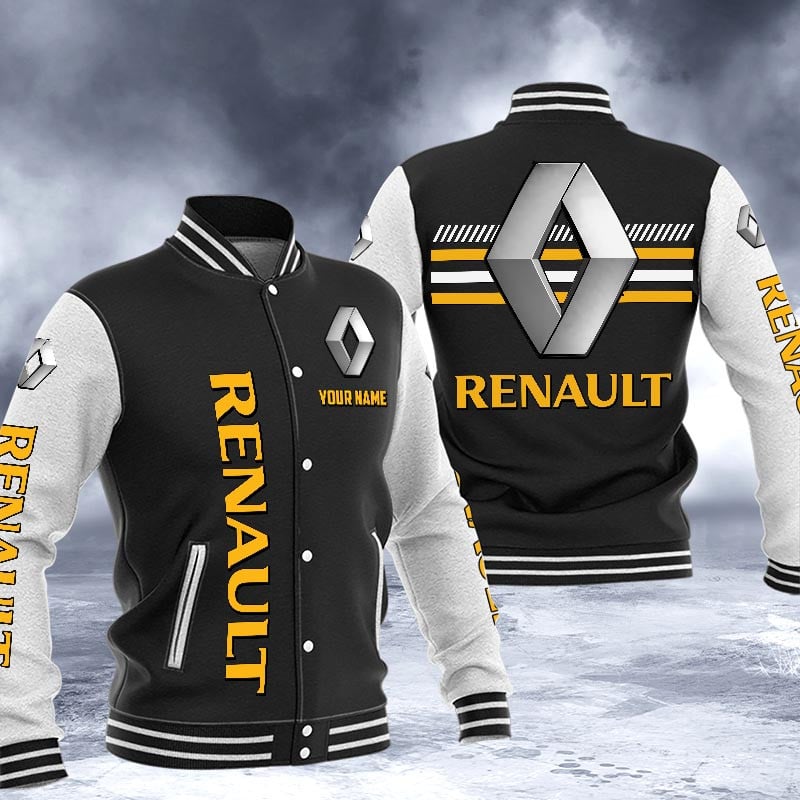 Renault Dmhj1549 Logo Baseball Varsity Jacket