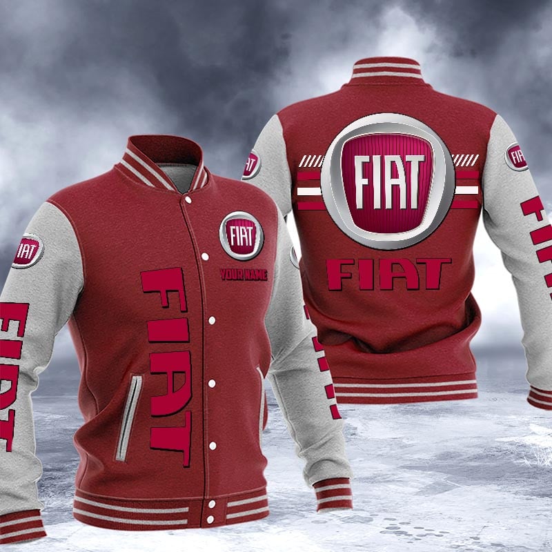 Fiat Dmhj1512 Logo Baseball Varsity Jacket
