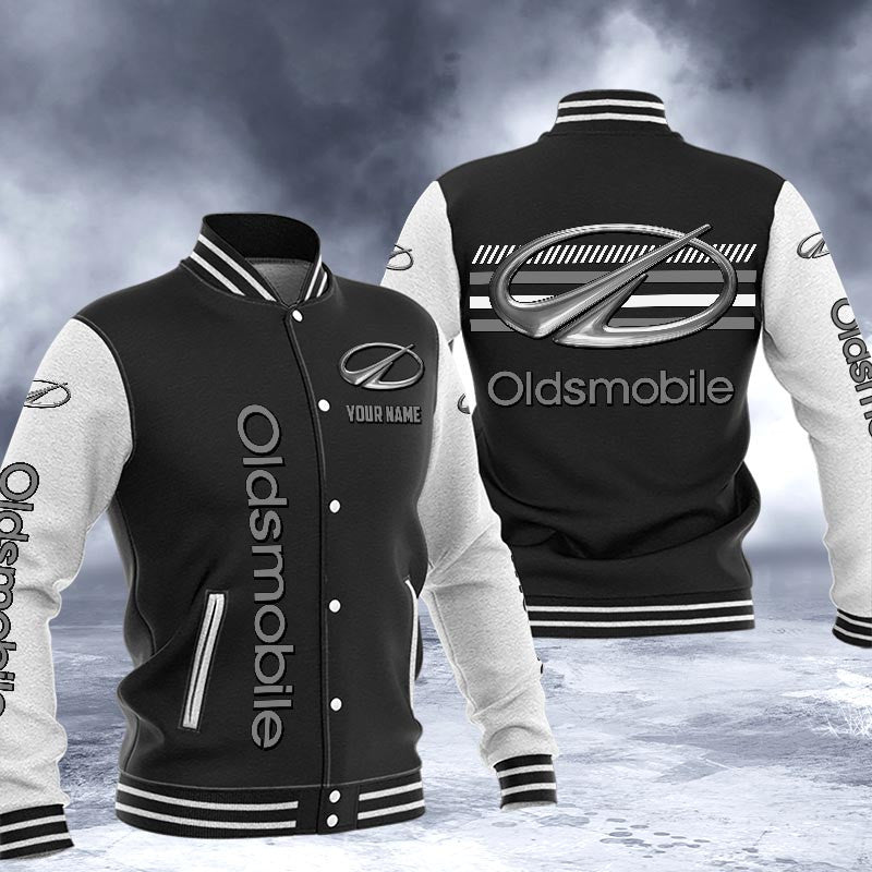 Oldsmobile Dmhj1541 Logo Baseball Varsity Jacket