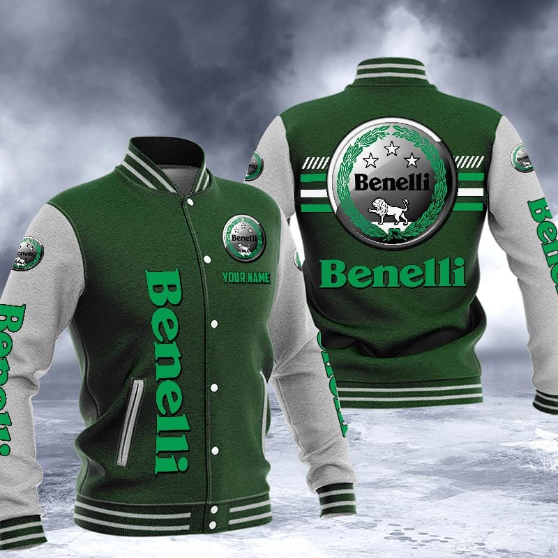 Benelli Dmhj1569 Logo Baseball Varsity Jacket