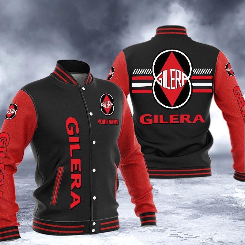 Gilera Dmhj1583 Logo Baseball Varsity Jacket