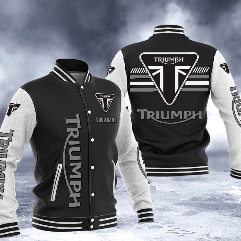 Triumph Dmhj1604 Logo Baseball Varsity Jacket