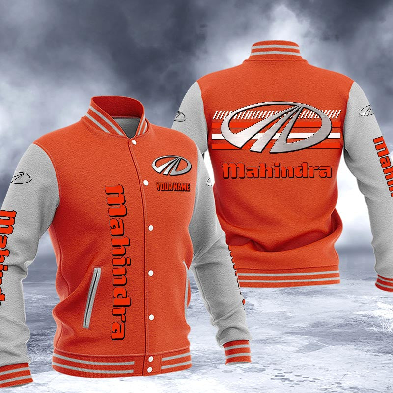 Mahindra Dmhj1634 Logo Baseball Varsity Jacket