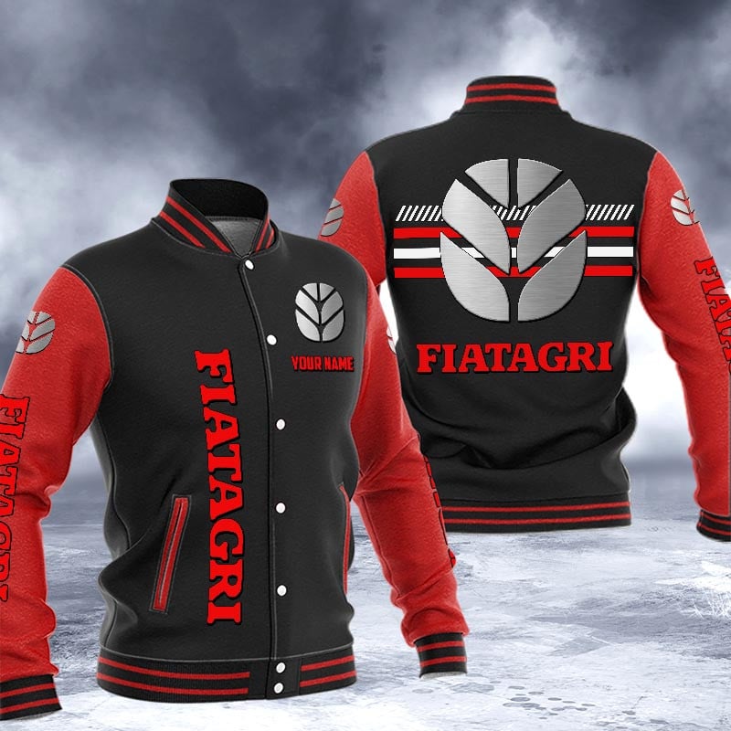 Fiatagri Dmhj1625 Logo Baseball Varsity Jacket