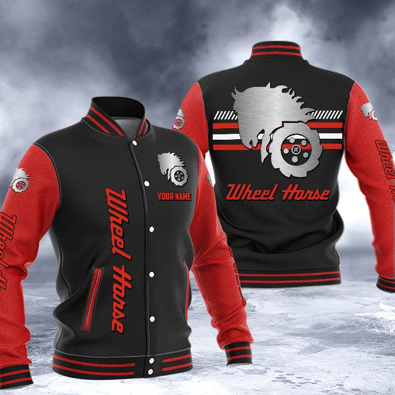 Wheel Horse Dmhj1651 Logo Baseball Varsity Jacket