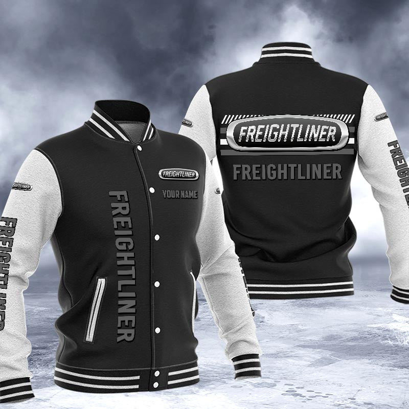 Freightliner Dmhj1655 Logo Baseball Varsity Jacket