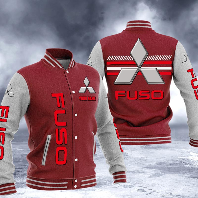 Mitsubishi Fuso Dmhj1664 Logo Baseball Varsity Jacket