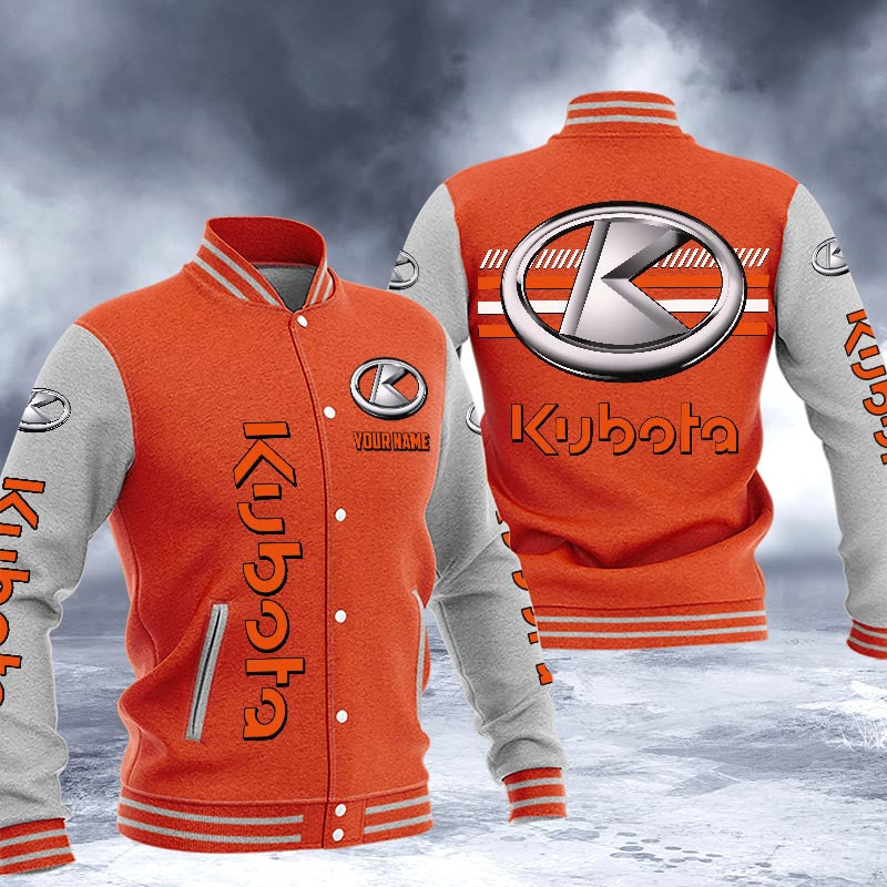 Kubota Dmhj1631 Logo Baseball Varsity Jacket