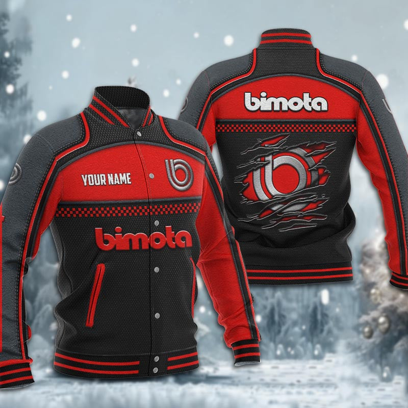 Bimota Dmhj1868 Baseball Jacket Logo Baseball Varsity Jacket