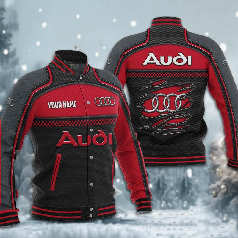 Audi Dmhj1791 Baseball Jacket Logo Baseball Varsity Jacket