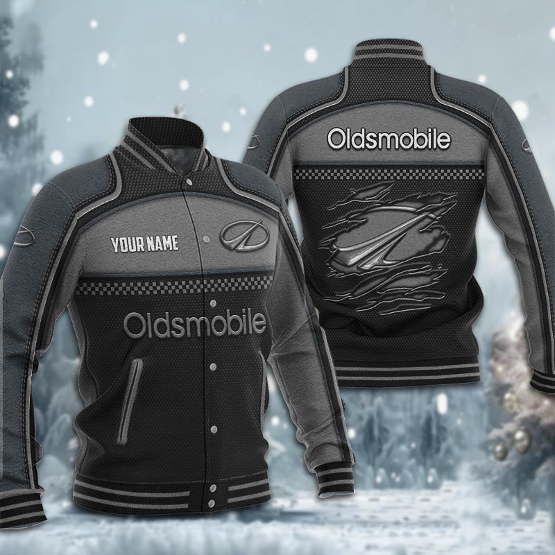Oldsmobile Dmhj1837 Baseball Jacket Logo Baseball Varsity Jacket