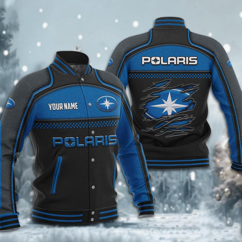 Polaris Dmhj1895 Baseball Jacket Logo Baseball Varsity Jacket