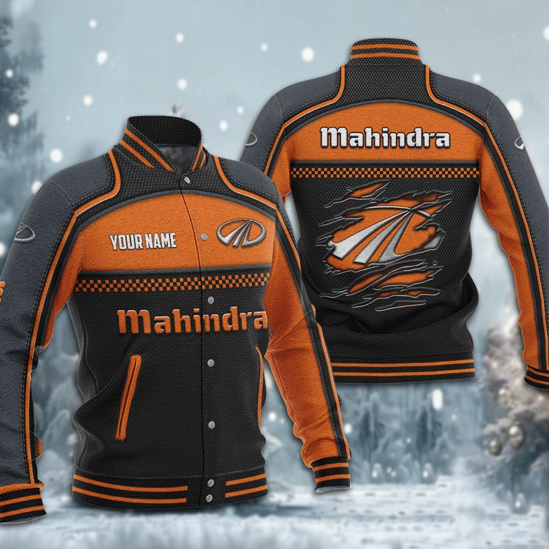 Mahindra Dmhj1929 Baseball Jacket Logo Baseball Varsity Jacket