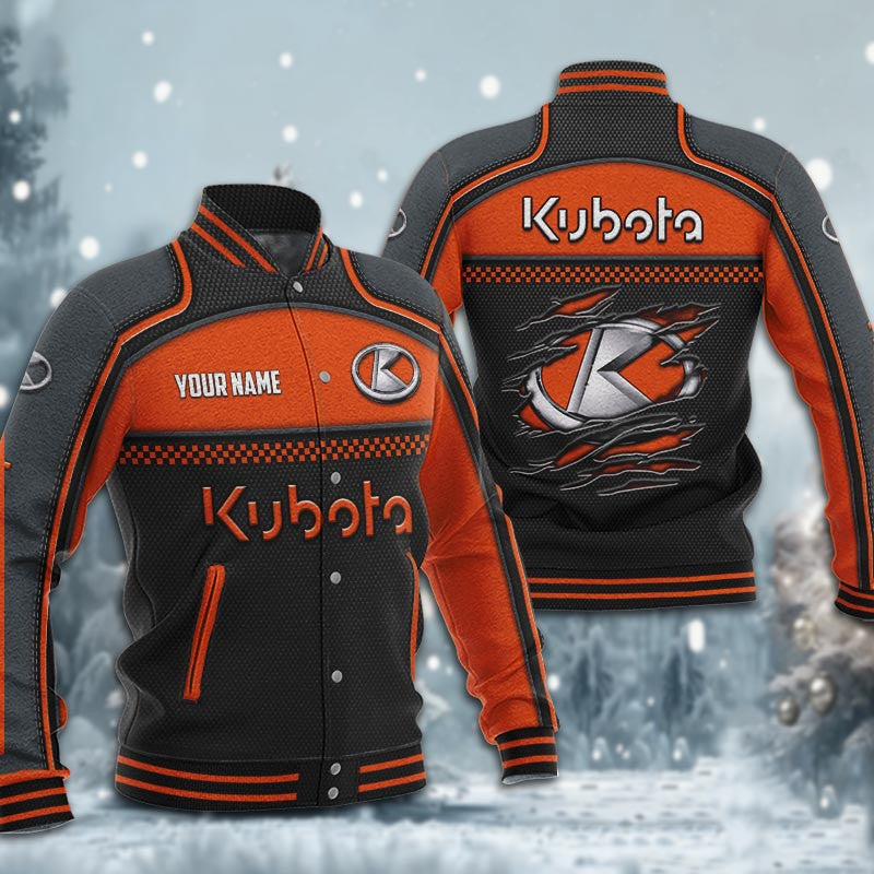 Kubota Dmhj1926 Baseball Jacket Logo Baseball Varsity Jacket