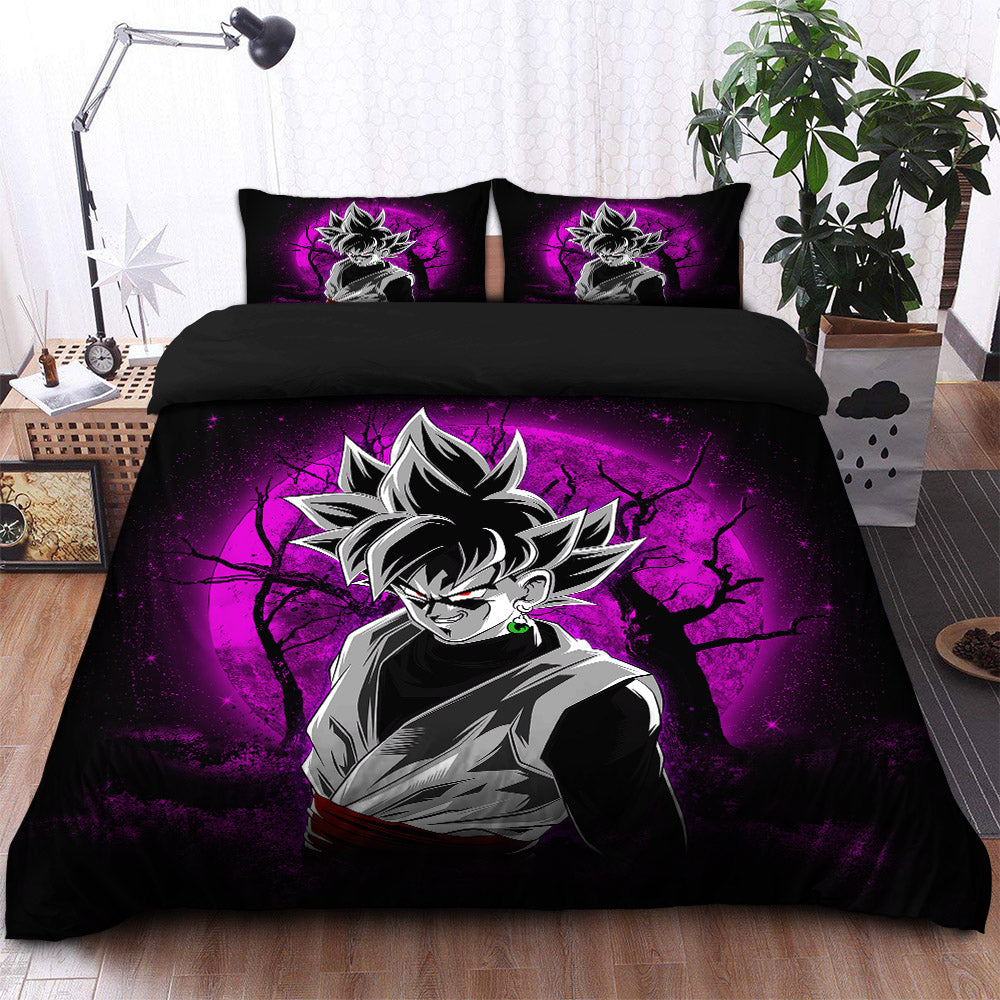 Goku Black Moonlight Bedding Set Duvet Cover And 2 Pillowcases