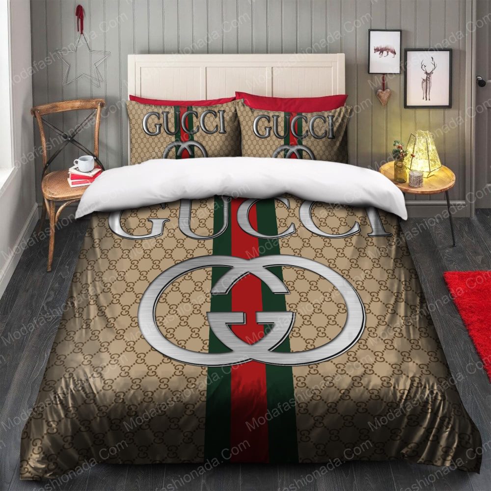 Luxurious Iconic Gucci Logo 3D Bedding Sets