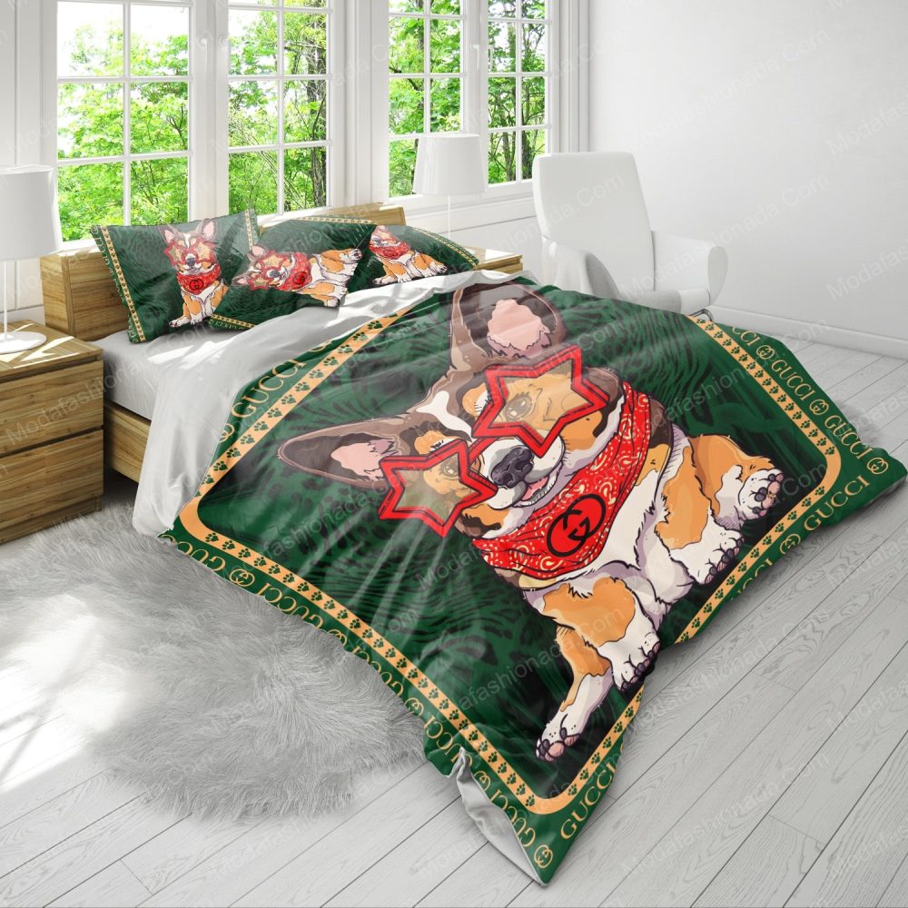 Gucci Corgi Bedding Sets
