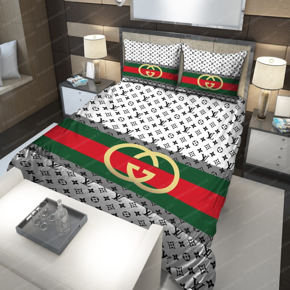 Gucci Louis Vuitton Symbol Bedding Sets