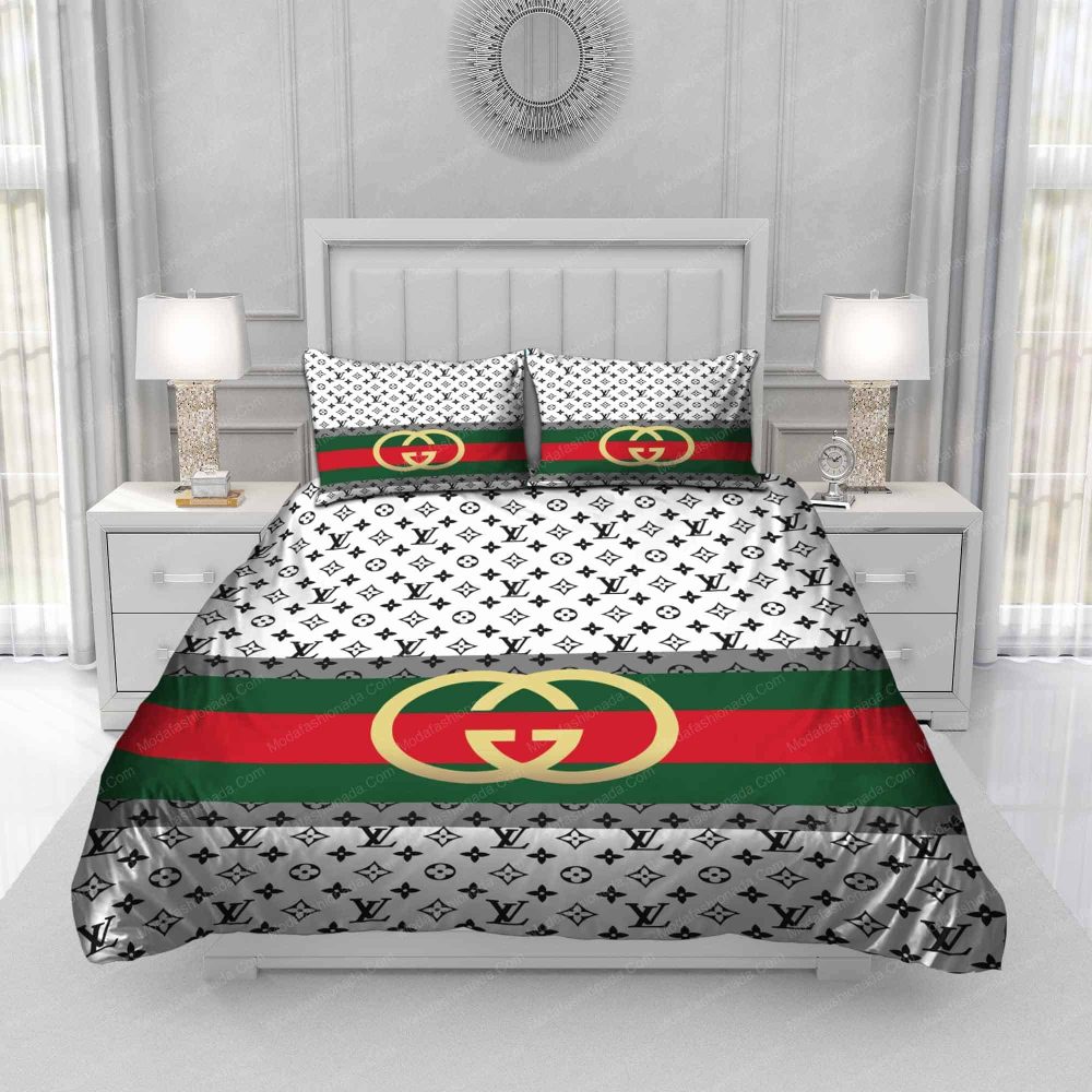 Gucci Louis Vuitton Symbol Bedding Sets