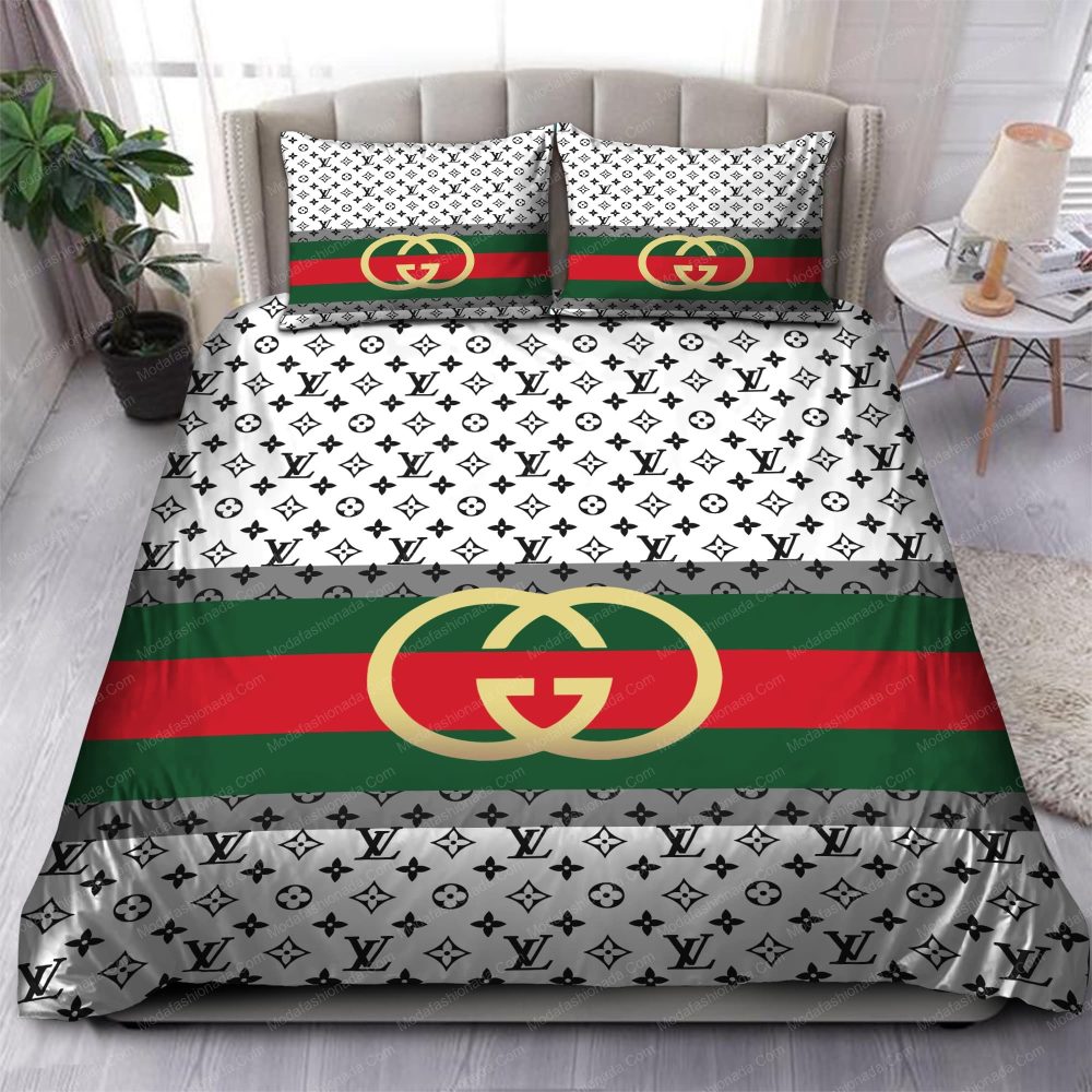 Gucci Louis Vuitton Symbol Bedding Sets