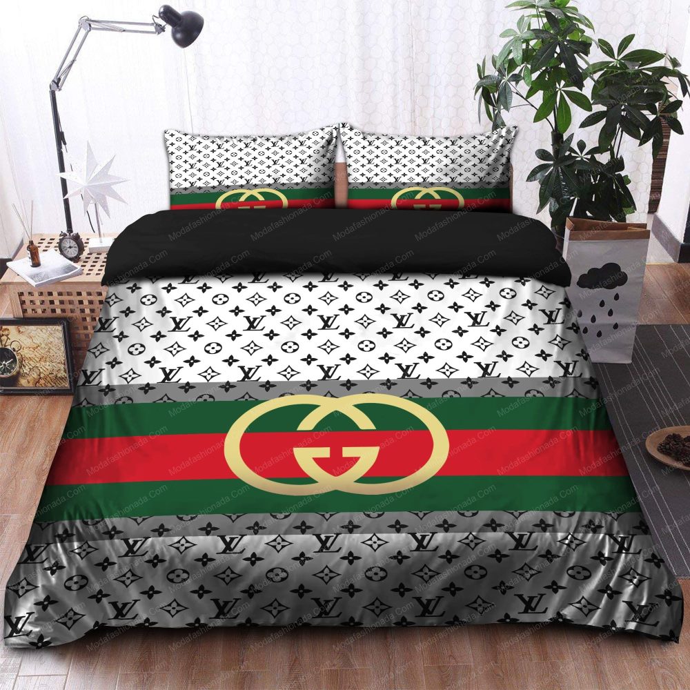 Gucci Louis Vuitton Symbol Bedding Sets