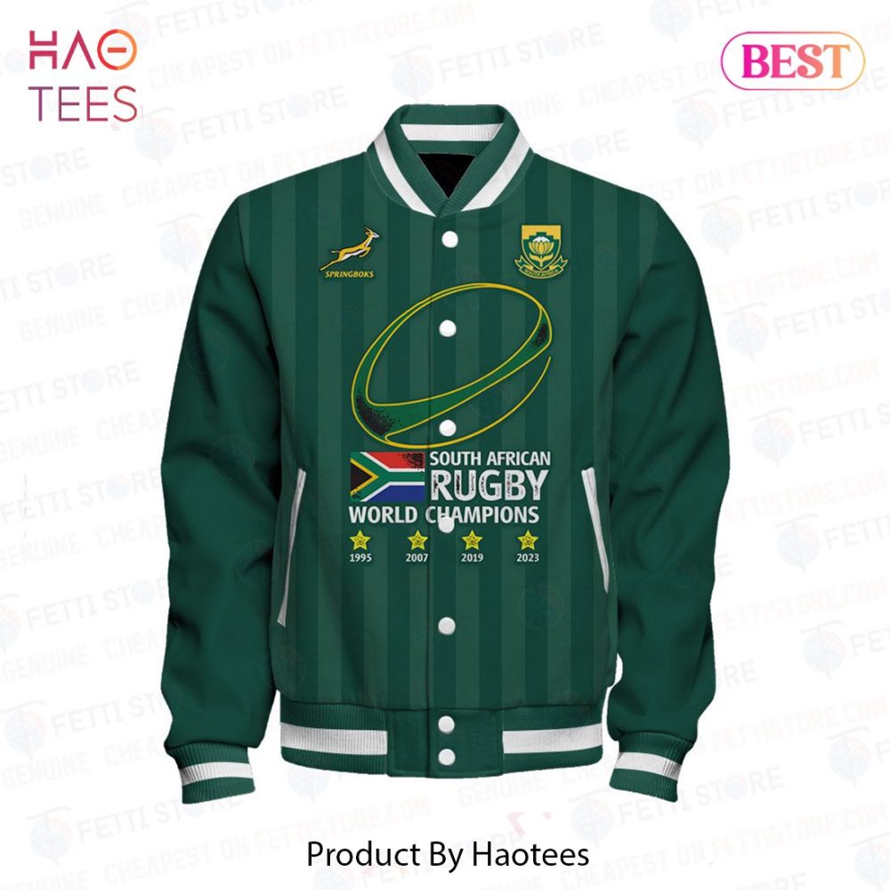 South Africa Rugby World Champions 2023 Jacket - Stylish Varsity Design