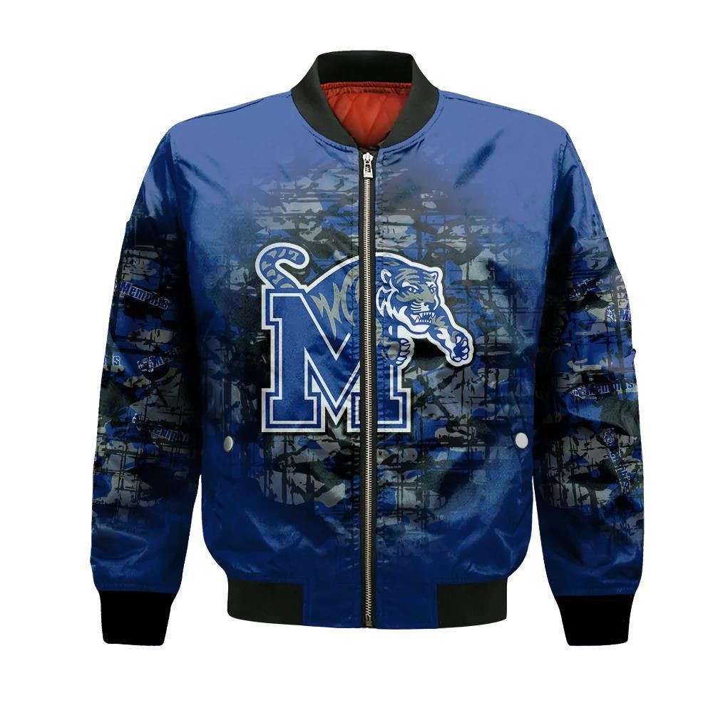 Memphis Tigers Bomber Jacket 3D Printed Camouflage Vintage